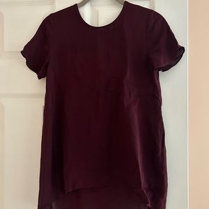 Wilfred maroon silk shirt